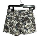 Bebop Floral High Waist Denim Shorts Photo 1