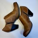 Born concept B.O.C. Brown Leather Buckle Oxford Ankle Boots Booties Heel Sz 8.5 Photo 10