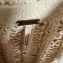 Free People nwot  Women's cream M cotton oversized sweater crochet. Photo 3