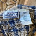 Arizona Jean Company Arizona Blue Tan Plaid Button Up Halter Top Size Small Photo 6