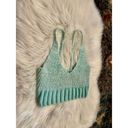 Free People  Crochet Knit Brami Tank Top | Mint / Ivory Combo | XS Photo 4