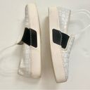 1. State  Waylan White Croc Leather Slip On Platform Sneaker Shoes 8.5 Photo 3