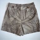 White House | Black Market   5 inch high rise palm print shorts in size 2 Photo 1