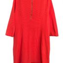 Boden USA BODEN Miranda Orange and Pink Ribbed Shift Dress Women's Size 16 Photo 2