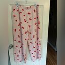 Grayson Threads Women's  Cherry Hearts Pattern Graphic Pants - Pink XL Photo 1