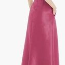 Alfred Sung  Tea Rose Pink Strapless High Low Satin Twill Formal Gown Size 6 NWT Photo 1