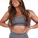 ACTA NWT  Ribbed Seamless Bra Heather Gray Size Medium Photo 0