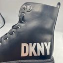 DKNY Crystal Logo Combat Boots Photo 6