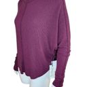 Treasure & Bond  Women's Medium Burgundy Stem Drop Shoulder Long Sleeve Sweater Photo 4