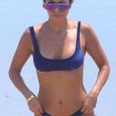 Triangl Women's Small/XS  Camille Navy Blue Italian Velvet Bikini Set Photo 0