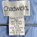 Chadwick's Chadwick’s Tweed Blazer Jacket Women’s Size 16 Blue Tan Lined business career Photo 4