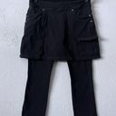 Athleta  Bettona 2 In 1 Skort Skirt Capri Crop Pants Black Leggings XS Photo 0