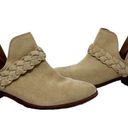 Kaanas  Leather Braided Strap Boho Western Ankle Booties Tan Womens Size 10 Photo 1