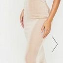 Pretty Little Thing Nude Slinky One Shoulder Dress Photo 0