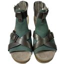 Dansko  Chunky Heel Brown and Turquoise Leather Sandals Women’s Size 37 / 7 Photo 20