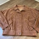 American Eagle  Outfitters Brown Corduroy Zip Up Bomber Jacket ~ Women’s Sz XS Photo 13