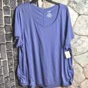 Danskin New With Partial Tag  Now Blue Active Wear Shirt 3X 22W/24W Photo 0