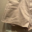 H&M & Denim Khaki Beige Tan Neutral High Waist Curvy Jean Shorts Denim Shorts Size 4 Photo 3