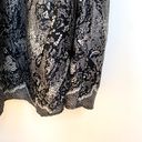 AQUA Floral Lace Print Wrap Dress in Black and White size M Photo 9