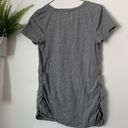 Isabel Maternity  Light Gray V Neck Tee Photo 6