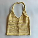 Full Tilt Yellow & White Striped Halter Tank Top Size Small Photo 0