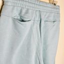 Sage Collective Wide Leg Sweatpants SMALL Ether Blue Ankle Crop Pull On Lounge Photo 2