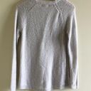 Dress Barn  Gray Silver Sweater Metallic Crewneck Top Women’s Size S Knit Pullover Photo 1