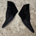 Anthropologie  Pied Juste Navette black suede wedges 7.5 Photo 1