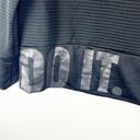 Nike  Black Cropped Long Sleeves Kangaroo Pocket ‘Just Do It’ Sweatshirt, Size XS Photo 5