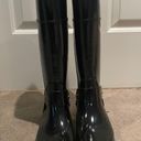 Michael Kors Black MK Rain Boots Photo 0