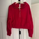 Lululemon  Lunar New Year Scuba Oversized Half-Zip Hoodie Size M/L Dark Red Photo 2