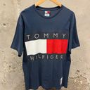 Tommy Hilfiger Vintage 90s Big Flag Logo Graphic Short Sleeve T-Shirt Large L Photo 0