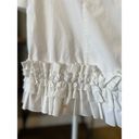 Jason Wu  Oversized Ruffle Shirt White Womens Size Small Photo 8