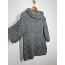 Tracy Reese Plenty By  Cowl Neck Chunky Knit Sweater XS Oversized Gray Layering Photo 1