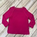 Susan Bristol  Women's Pink Lattice Front Pullover Sweater Size L Photo 1