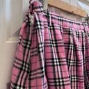 Hot Topic Pink Plaid Pleated Side Chain Mini Skirt Junior Size Large Photo 3