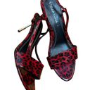 Luna Stella  Red Leopard Cigarette Heels Women's Sz. 41 EU/IT (11 US) Photo 2