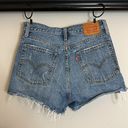 Levi's Levi’s Wedgie Denim Mom Jean Shorts Button Fly Distressed Photo 2