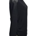 Alala  Slice Pullover Sweatshirt Black Mesh Long Sleeves Womens Size Medium M Photo 2