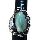 Vintage Green Turquoise Ring, Native American Indian Ring Sz 6.5 Photo 9