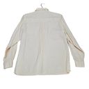 Studio Works  Shirt Womens Small 100% Linen Pale Peach Mother of Pearl Buttons Up Photo 1