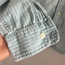 Ralph Lauren  Denim & Supply Top In Striped Chambray Front Button Long Sleeve S Photo 4