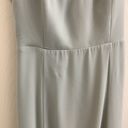 BHLDN  Diana Sage green mint gown ruffle slit med Photo 13