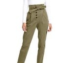 ALC Frank NWOT A.L.C Krew High-Waisted Tie-Waist Jean Pants In Oregano Green Photo 0