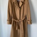 Talbots Tan Wool & Angora Blend Classic Coat Size 10P Photo 0