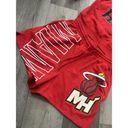 Nba Miami Heat Womens Red Graphic Pullover and Shorts SET Basketball Womens Size L Photo 1