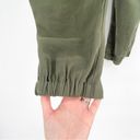 A New Day  Business Casual Elastic Waist Joggers Olive Green Large Photo 4