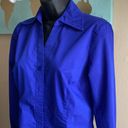 Worthington  women’s 4 button down dress shirt dark blue Photo 1