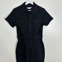 Good American  Fit for Success Jumpsuit in Wash Black099 Size Medium Photo 6