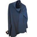 J. McLaughlin Blue Asymmetrical Gold Button Neck Size XS Fleece Pullover. Photo 1